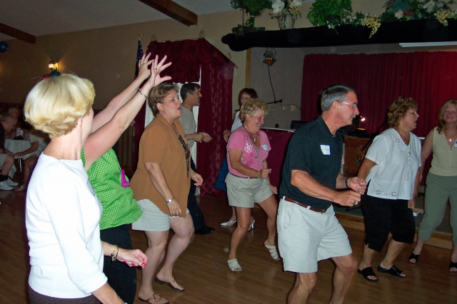 Dancing to the oldies; I had a ball!